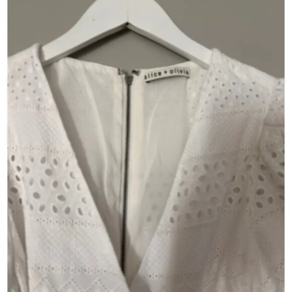 Paulina Eyelet Wrap Romper - Picture 3 of 5